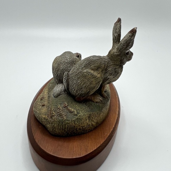 Vintage Hamilton Collection‎ Bronze Rabbits - Picture 3 of 6